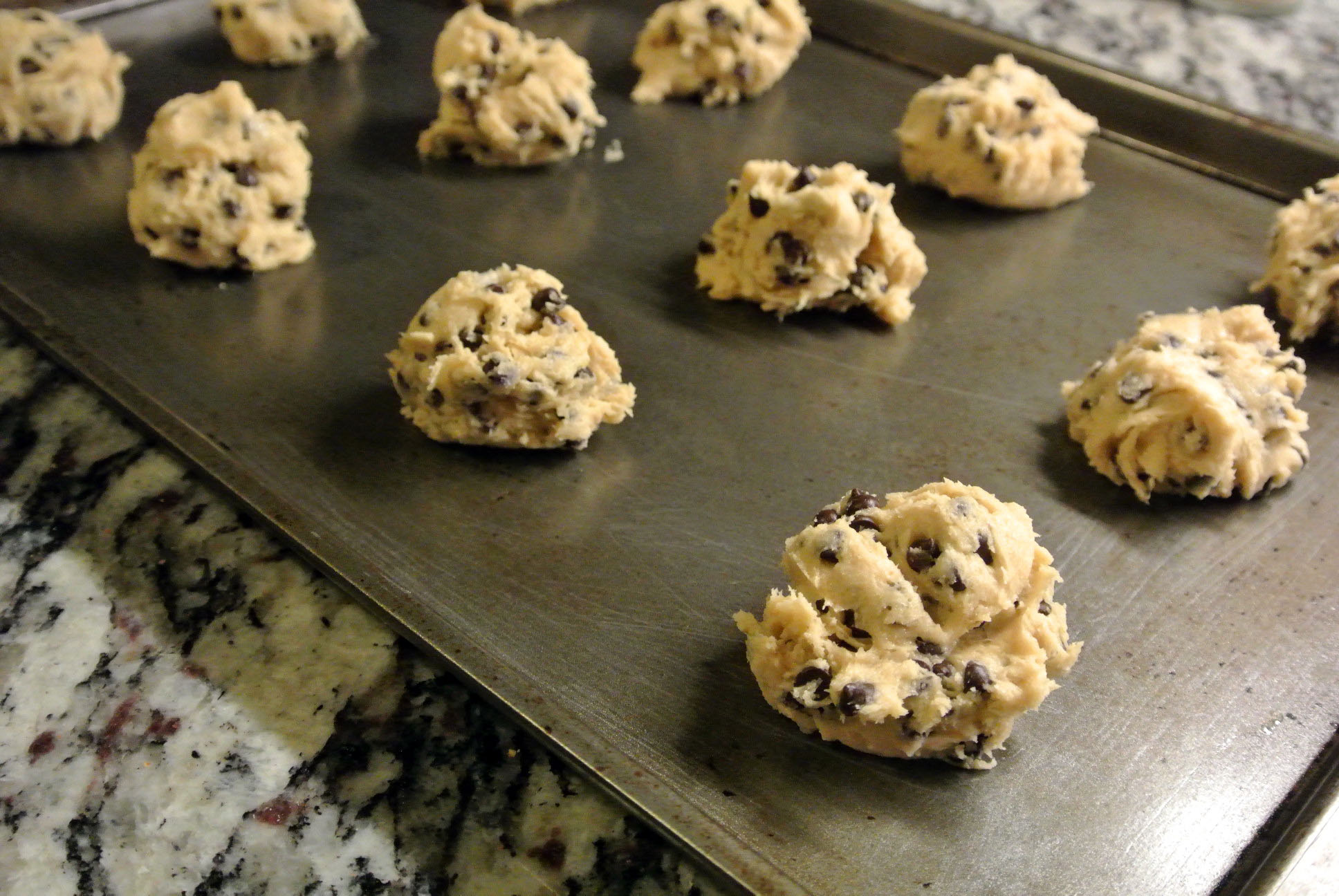 GF SF Chocolate Chip Cookie Rounded Tablespoons