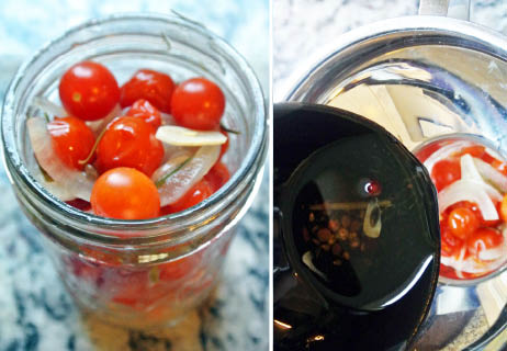 Packing Pickling Cherry Tomatoes