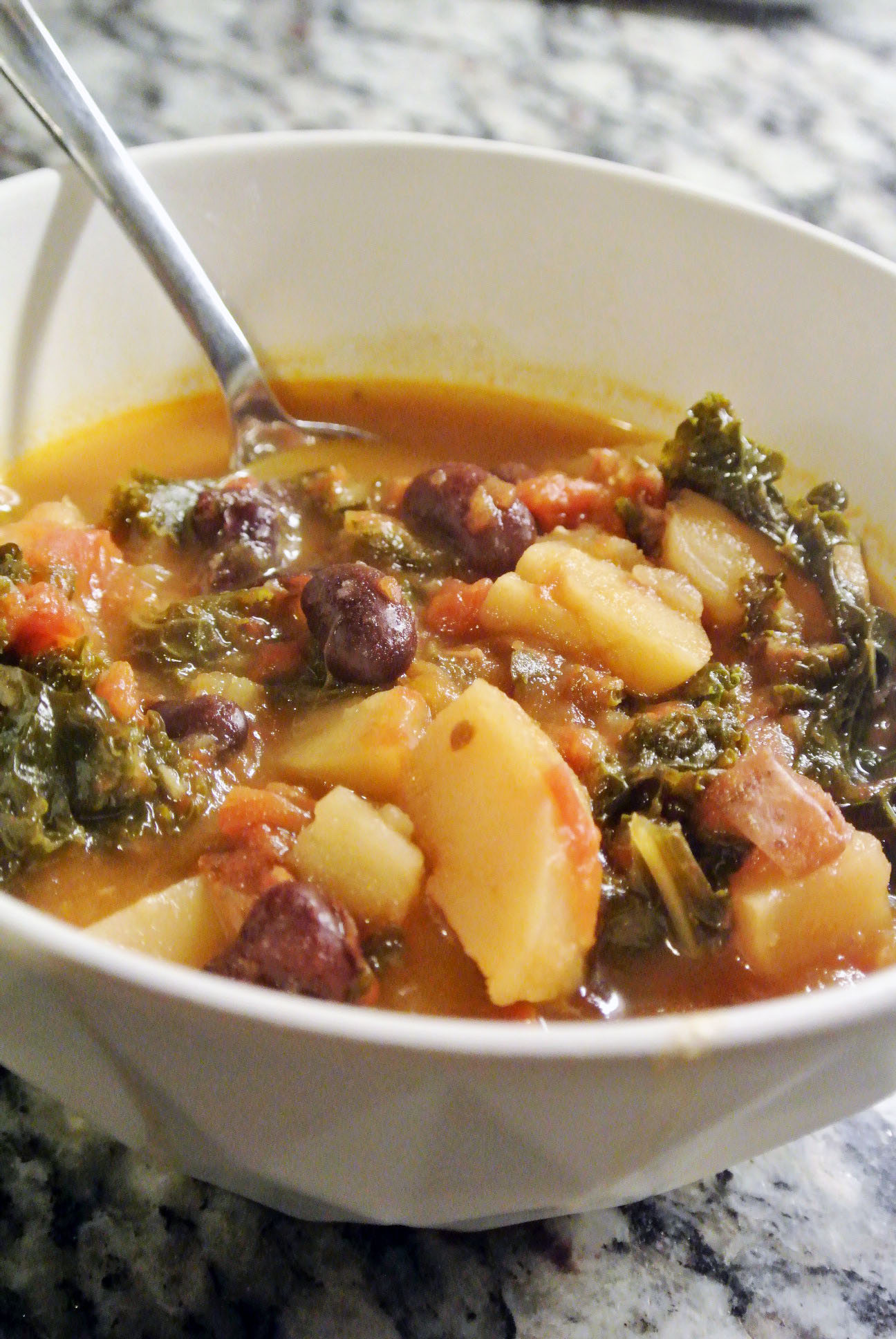 Portuguese Kale and Chorizo Soup Slow Cooker Recipe