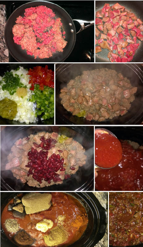 Crock Pot Spicy 3 Meat Chili