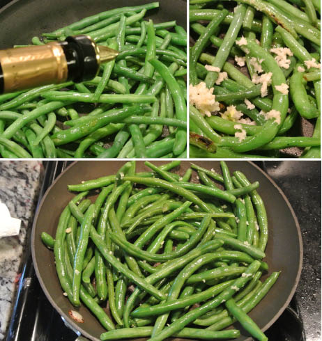 Garlic green beans 