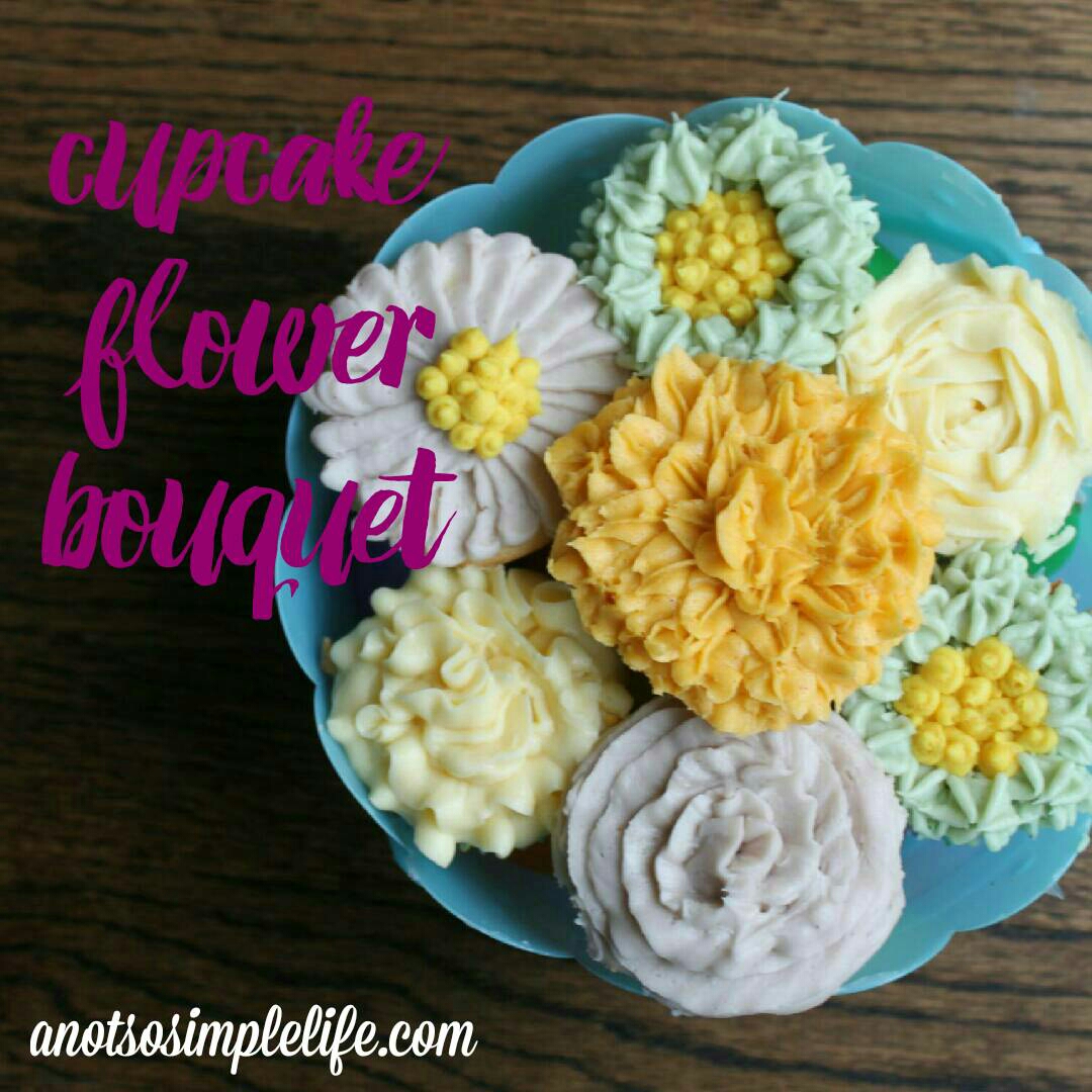 cupcake floral bouquet