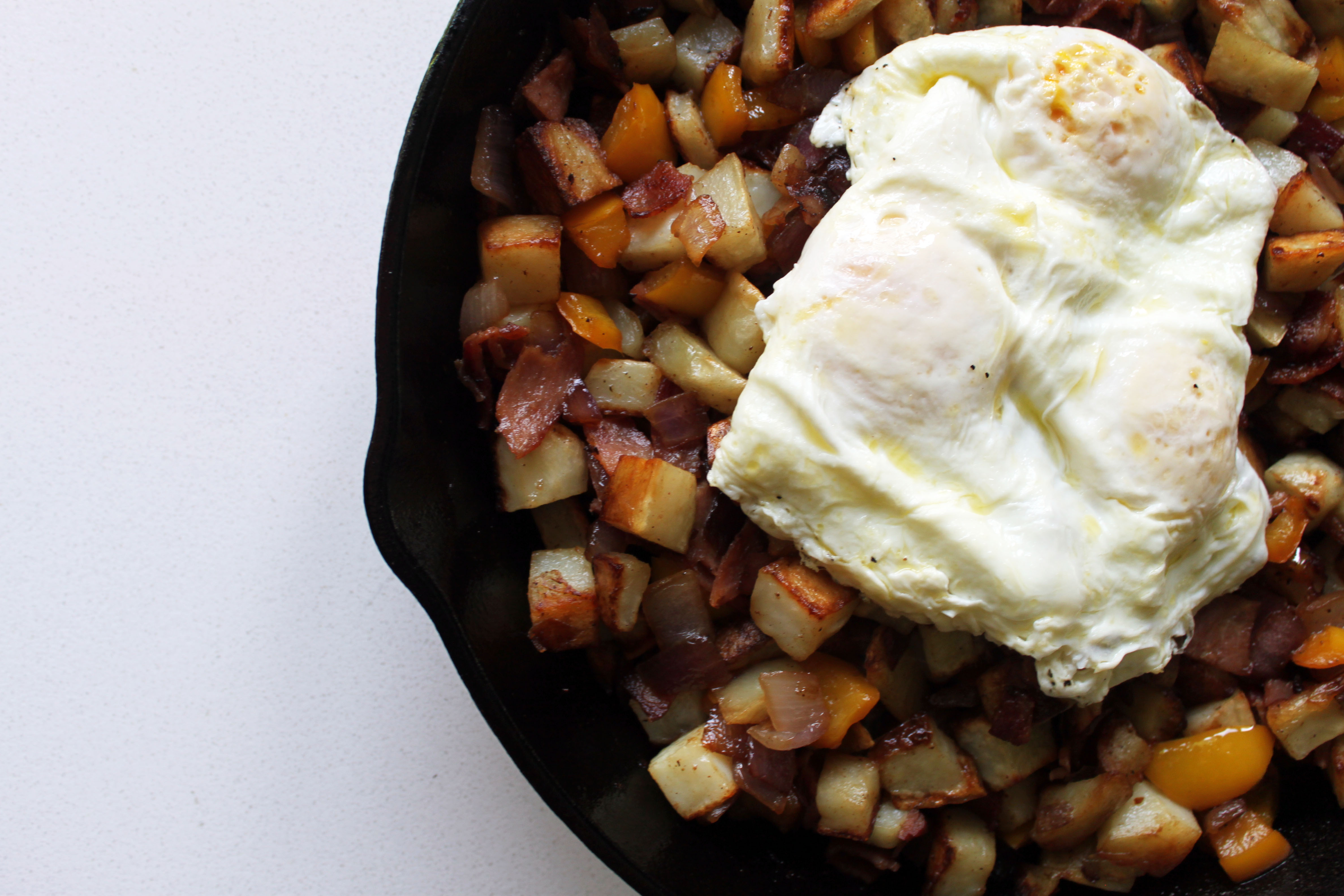 Gluten Free, Dairy Free, Soy Free, Nut Free; Bacon and Ham Breakfast Skillet