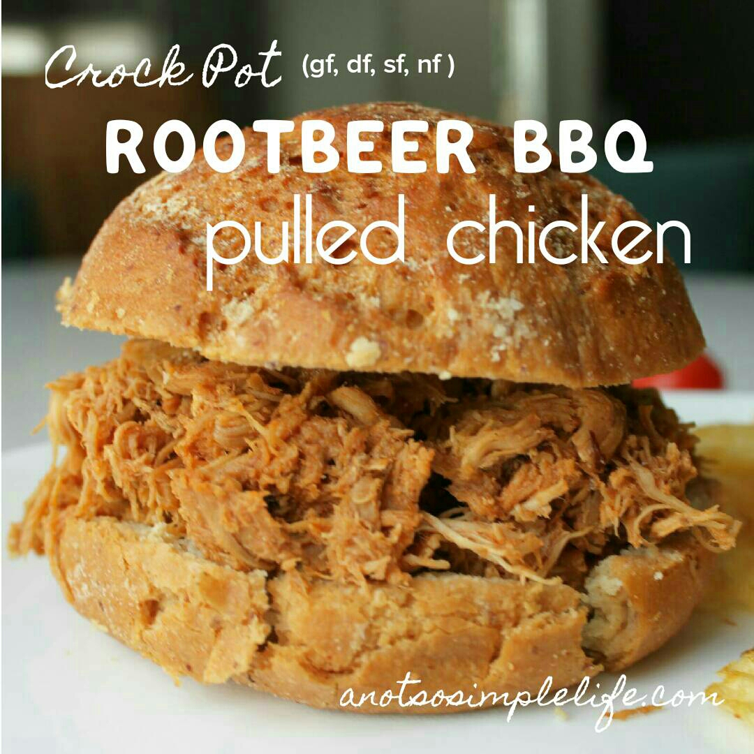 Crock Pot Rootbeer BBQ Pulled Chicken